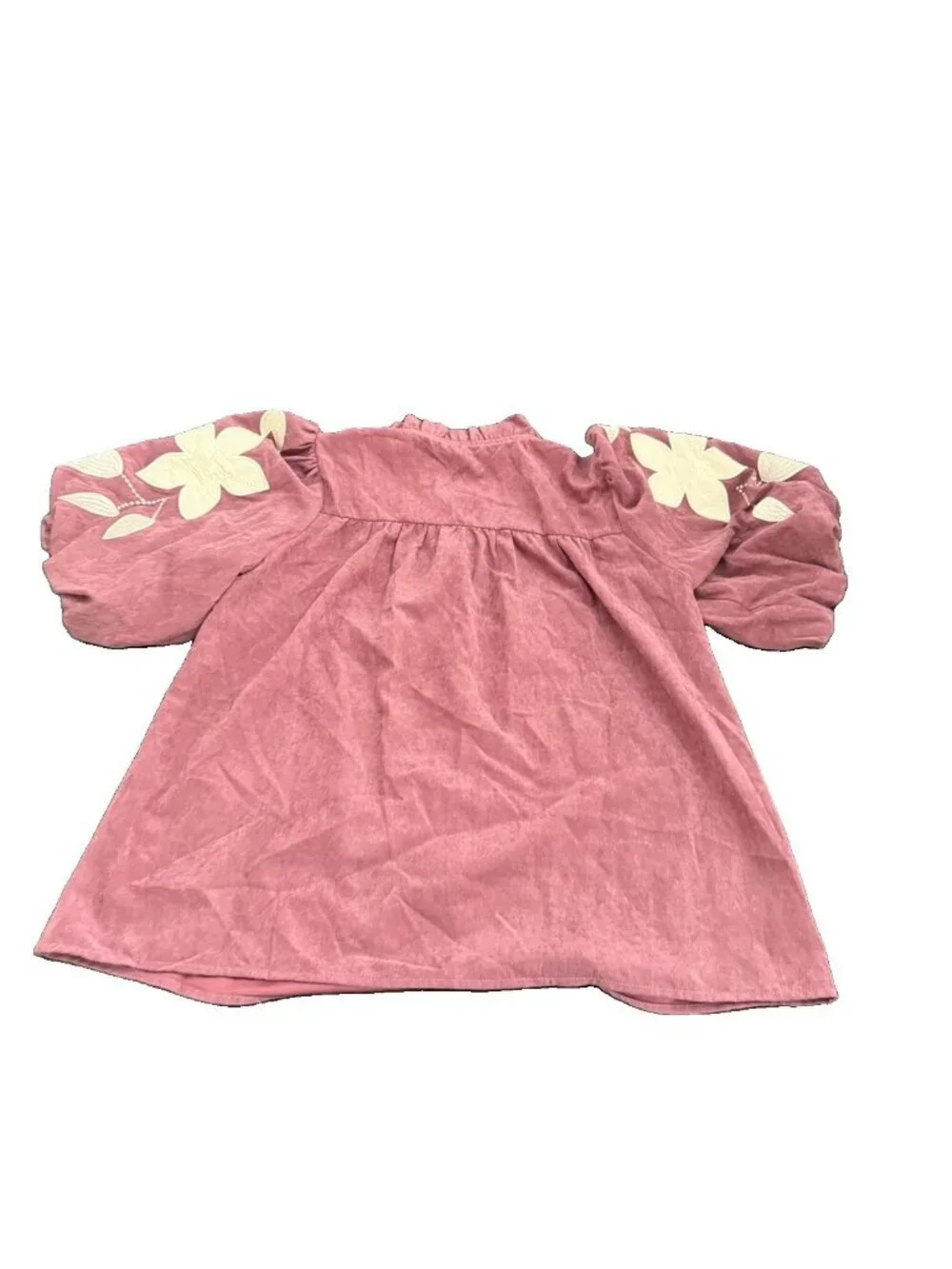 Women’s Oddi Suede Floral Top Small NWT - Picture 4 of 4